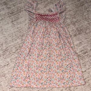 Zara Floral Kids Dress with Pink and Red Accents